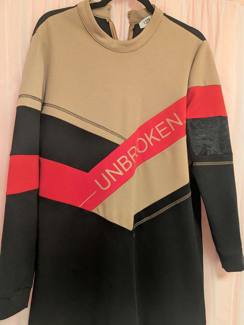 STR In Life's By SETRMS Color Block Sweatshirt Dress